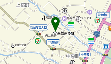 熱海市役所下水道課の地図画像