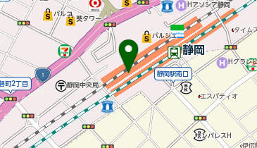 JR東海ツアーズ アスティ静岡店の地図画像