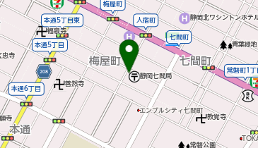 カルテルショップ 静岡の地図画像