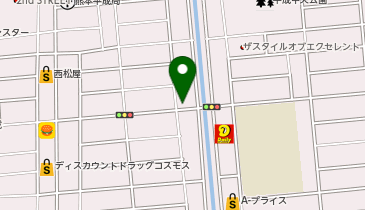 熊本ショールームの地図画像