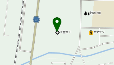 天童木工 東北支店の地図画像