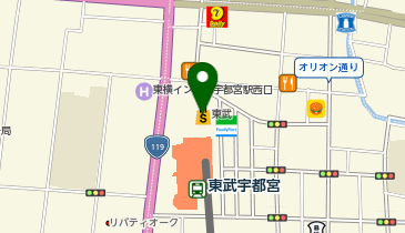 エアウィーヴ 東武宇都宮百貨店の地図画像