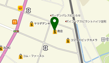 エアウィーヴ 島忠 足利店の地図画像