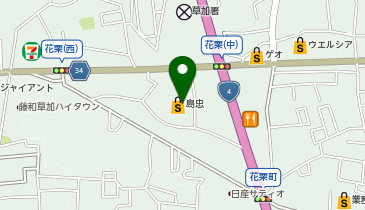 エアウィーヴ 島忠 草加店の地図画像