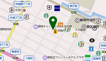 エアウィーヴ 静岡伊勢丹 本館の地図画像