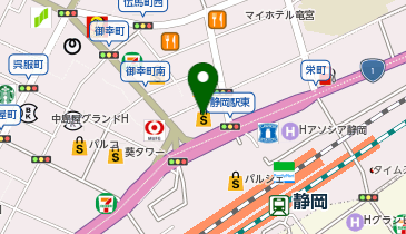 エアウィーヴ 松坂屋 静岡店の地図画像