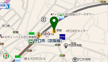 エアウィーヴ 京阪百貨店 守口店の地図画像