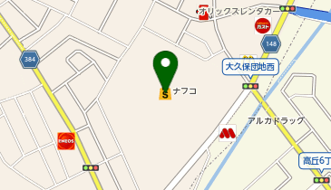 エアウィーヴ ホームプラザナフコ 大久保インター店の地図画像