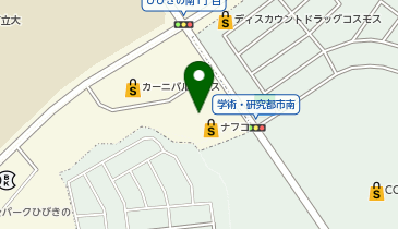 エアウィーヴ ホームプラザナフコ 学研都市ひびきの店の地図画像