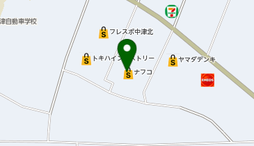 エアウィーヴ ホームプラザナフコ 中津店の地図画像