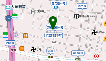 壺焼き 専門店 氏田屋 本店(大須)の地図画像