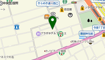 Belletia Paris(ベルティア パリ) 福岡大名店の地図画像