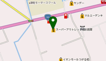 THREEPPY(スリーピー) イオンモールつがる柏店の地図画像
