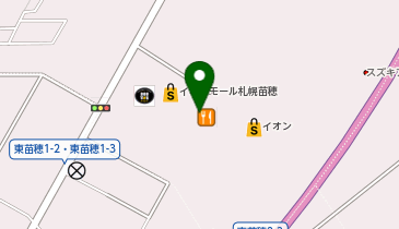 タイガーカレー イオン札幌苗穂店の地図画像