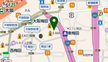 MARKEY'S DEPTSTORE(マーキーズ デプトストア) 阪神百貨店梅田本店の地図画像