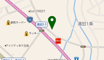 キャッツアイ 清田店の地図画像