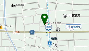 高畑駅前接骨院の地図画像