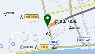 箸工房 おおした 嵐山昇龍苑店の地図画像