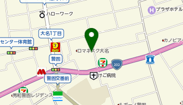 キミとホイップ 大名店の地図画像