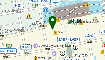 チーズガーデン 大丸札幌店の地図画像