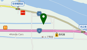 餃子の雪松 有田店の地図画像