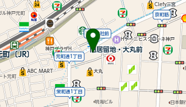 IWC神戸ブティックの地図画像