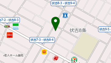 お魚食堂の地図画像