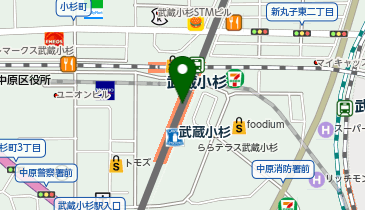 LATTE GRAPHIC(ラテ グラフィック) 武蔵小杉の地図画像