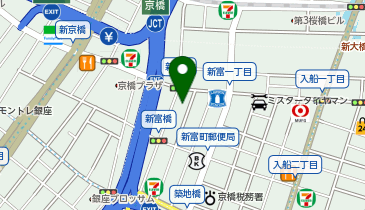 京橋プロデュースの地図画像