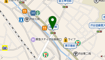 国産十割蕎麦の店そばだ家 渋谷店の地図画像