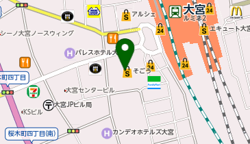 ロレックス ショップ そごう大宮の地図画像