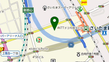 カレー食堂 心 さいたま新都心店の地図画像