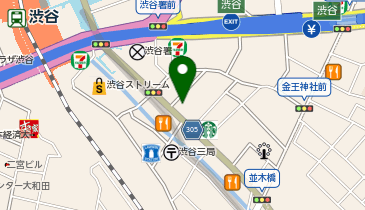 地魚屋台 浜ちゃん 渋谷店の地図画像
