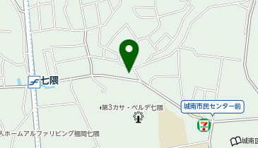 餃子の雪松 七隈店の地図画像