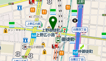 金券ショップチケッティ 御徒町北口店の地図画像