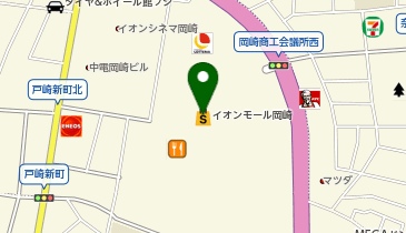 果汁工房karin果琳 イオンモール岡崎店の地図画像