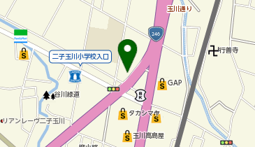 二子玉川地区会館の地図画像