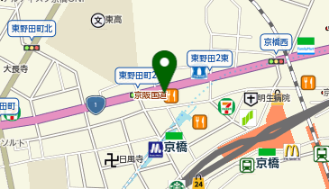 大阪帝拳ジムの地図画像