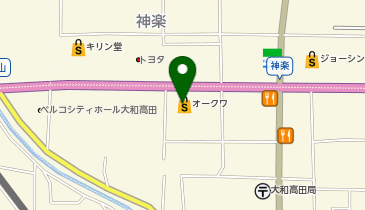 とろり天使のわらびもち 奈良大和高田店の地図画像