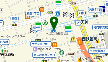 英会話 AEON(イーオン) 天神校の地図画像
