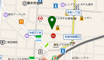 個室居酒屋 忍家 本厚木店の地図画像