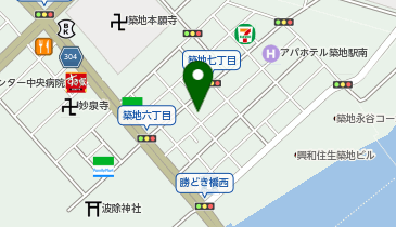 築地長屋6-7-7の地図画像