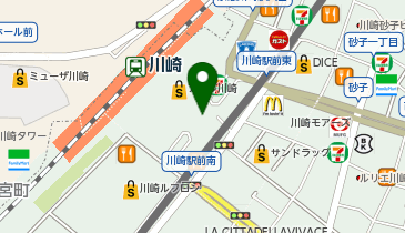 からやま 川崎アゼリア店の地図画像