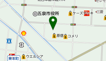 五泉げんき市の地図画像