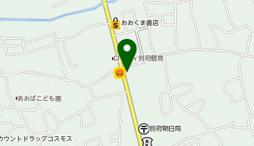 餃子の雪松 別府店の地図画像