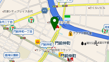 城北信用金庫深川支店の地図画像