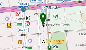 base lab. 中部電力 MIRAITOWERの地図画像