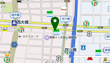ミニミニ FC四ツ橋堀江店の地図画像