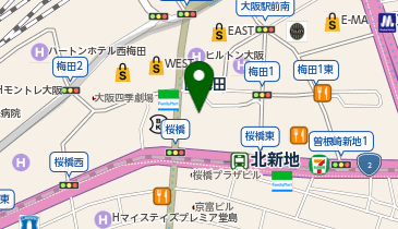 ミニミニ FCJR大阪駅前店の地図画像