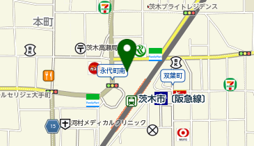 ミニミニ FC阪急茨木店の地図画像